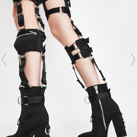 Rated R Harness Thigh Highs Boots 